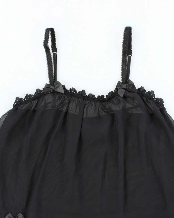 La Senza Black Sheer Babydoll Camisole - S