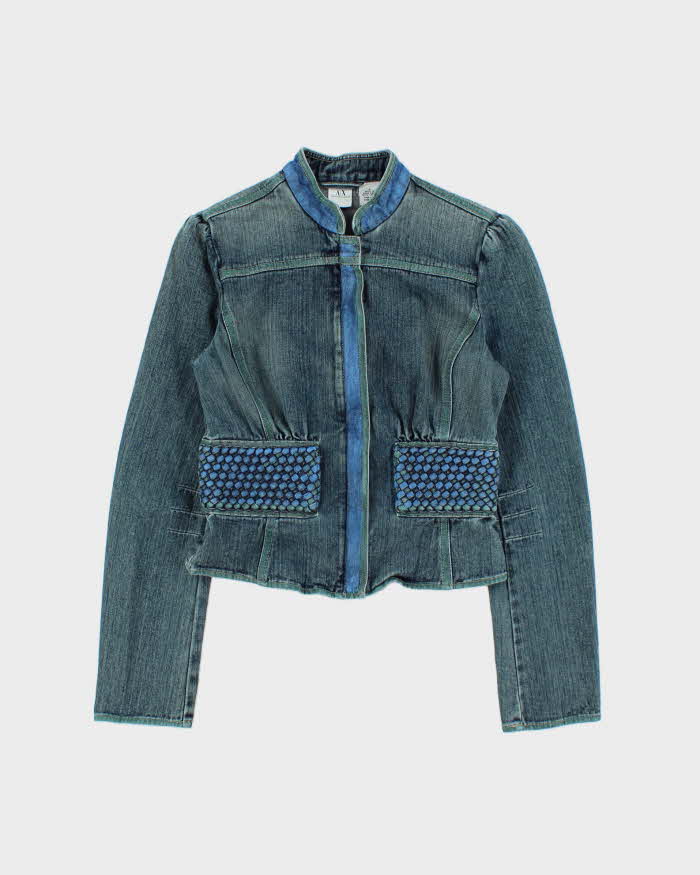 Vintage Y2k 2000s Armani Exchange Cropped Denim Jacket - S – Rokit