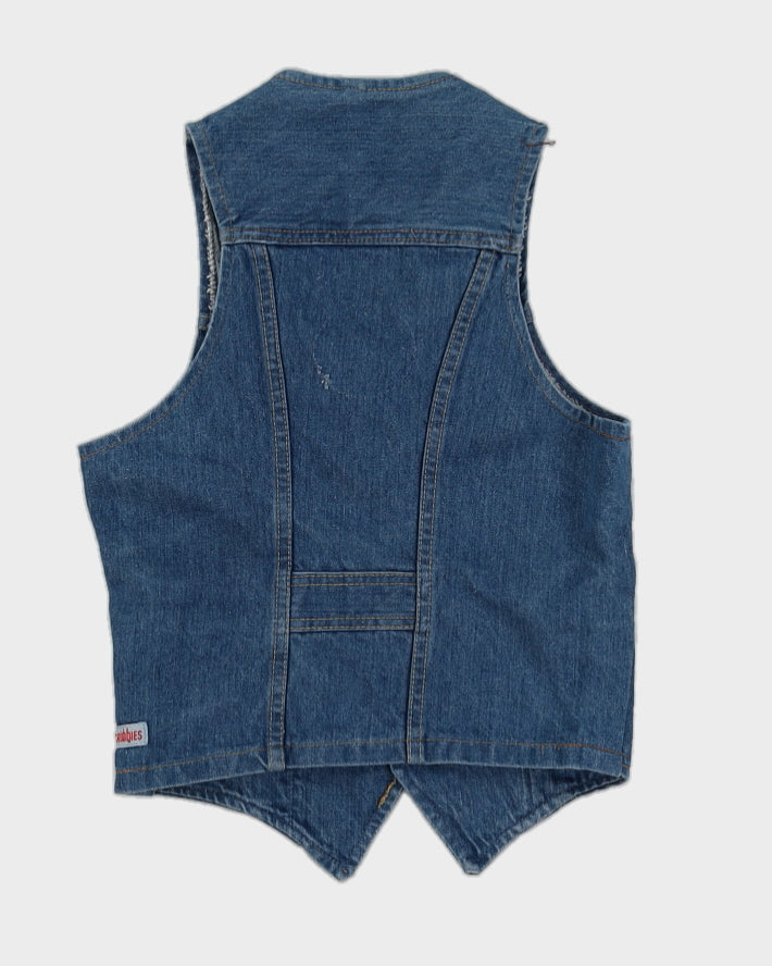 Vintage 80s GWG Denim Waistcoat - M