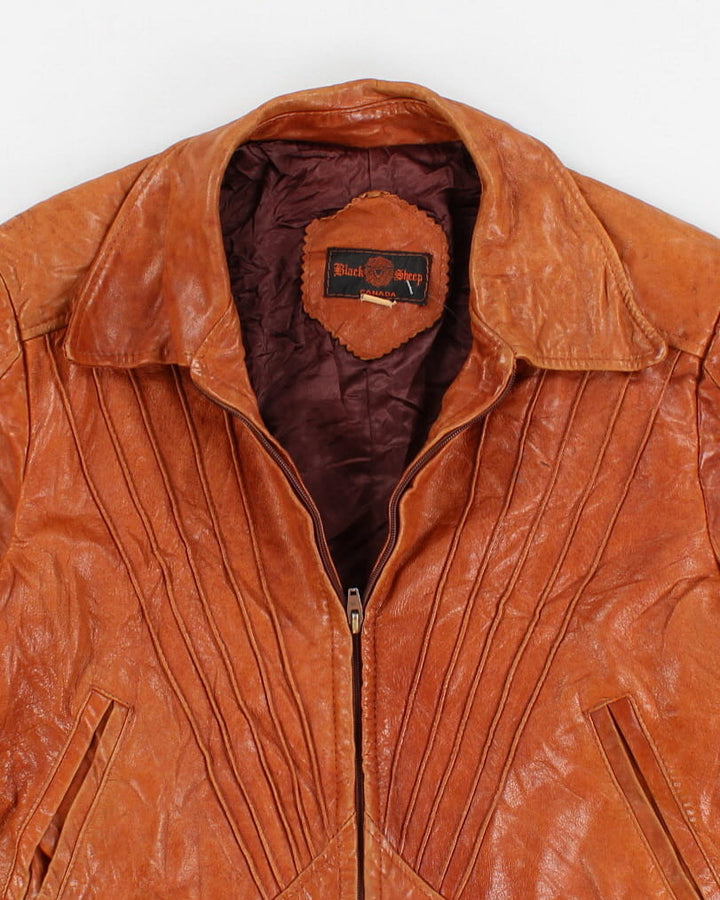 Vintage 80s Black Sheep Leather Jacket - M