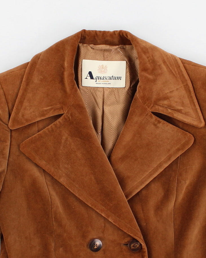 Vintage 80s Aquascutum Velvet Blazer - M