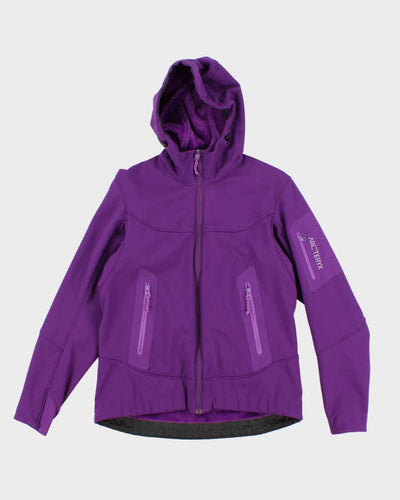 Womens Arc'Teryx Purple Zip Up Hoodie - S