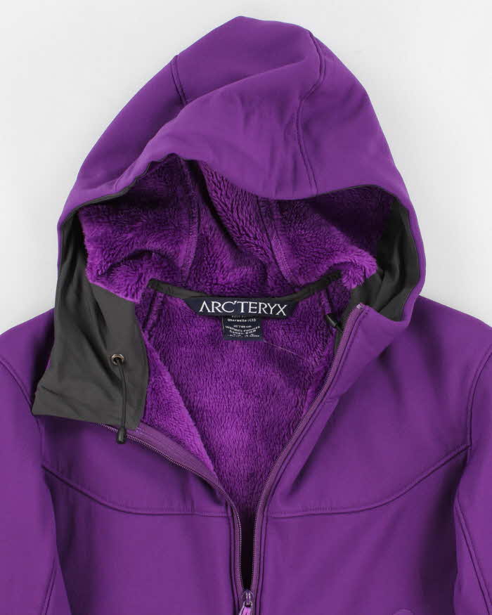 Womens Arc'Teryx Purple Zip Up Hoodie - S