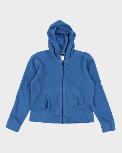 Womens French Blue Patagonia Zip Up Fleece Hoodie - M