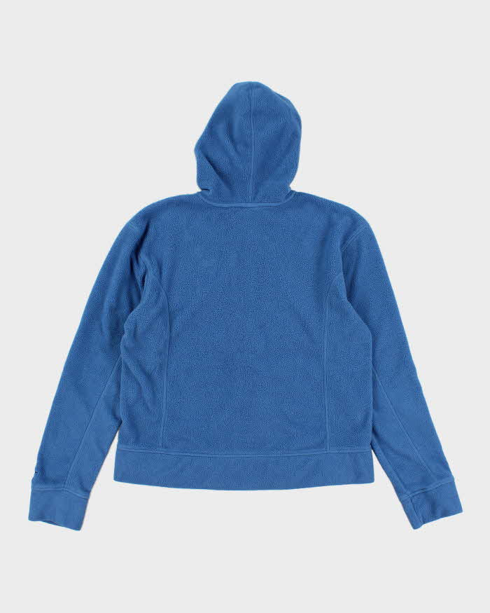 Womens French Blue Patagonia Zip Up Fleece Hoodie - M