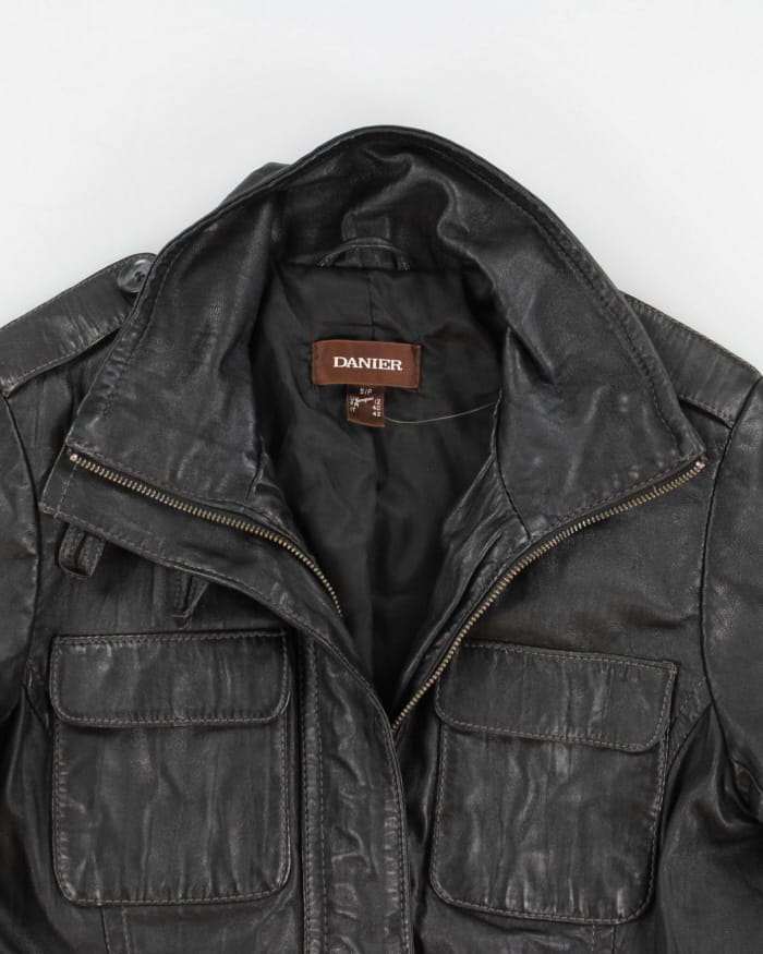 Vintage Womans Black Leather jacket - S