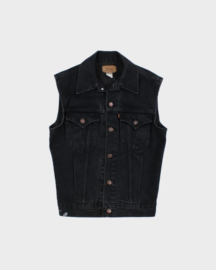 Vintage Levi's Black Denim Vest S