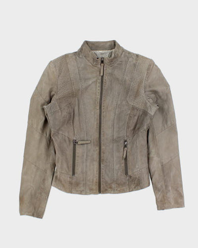 Danier Grey Leather Jacket - S