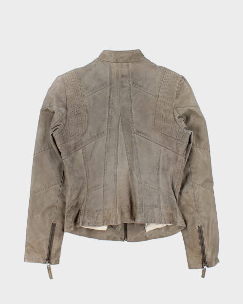 Danier Grey Leather Jacket - S