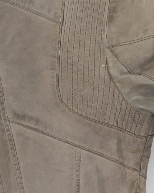 Danier Grey Leather Jacket - S