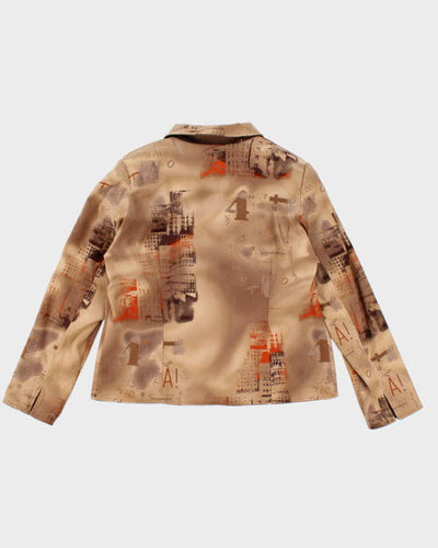Y2k 00s Brown Reversible Jacket - L