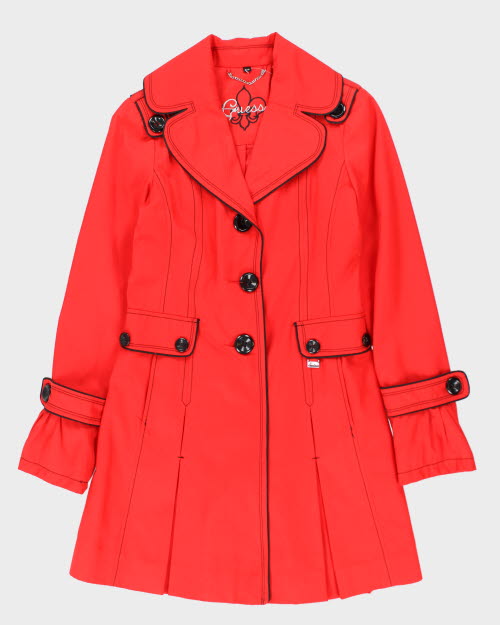 Red guess coat on sale