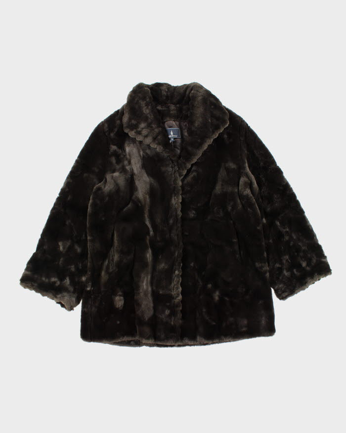 London fog faux fur coat deals