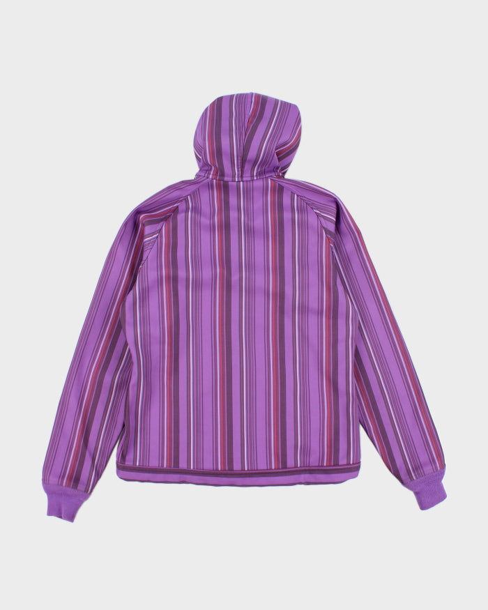 Patagonia Striped Purple Hooded Jacket - M