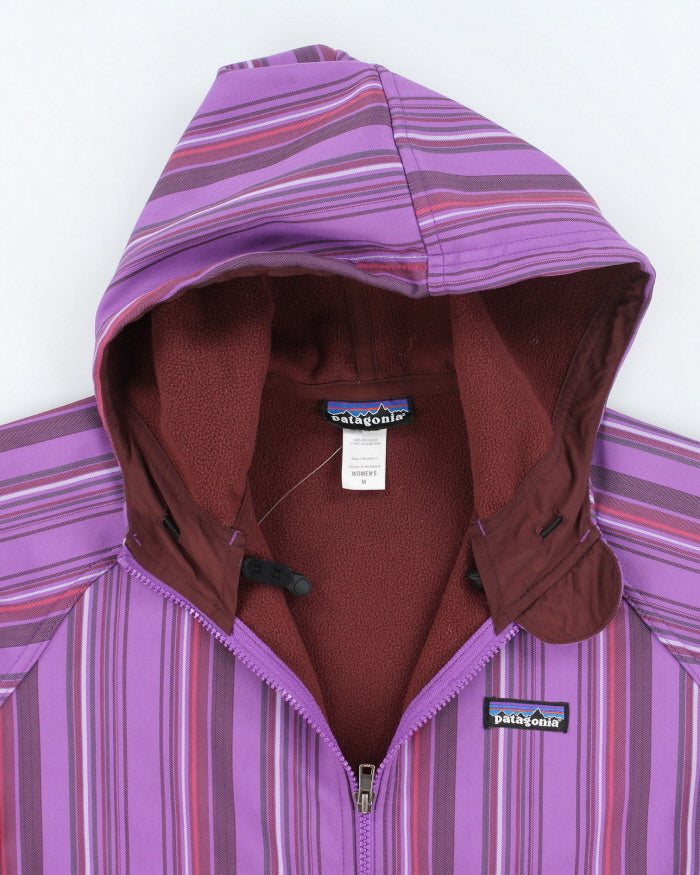 Patagonia Striped Purple Hooded Jacket - M