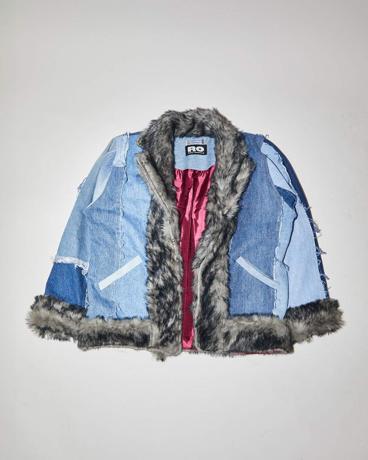 Rokit Originals Phoebe Patchwork Denim Jacket - S/M