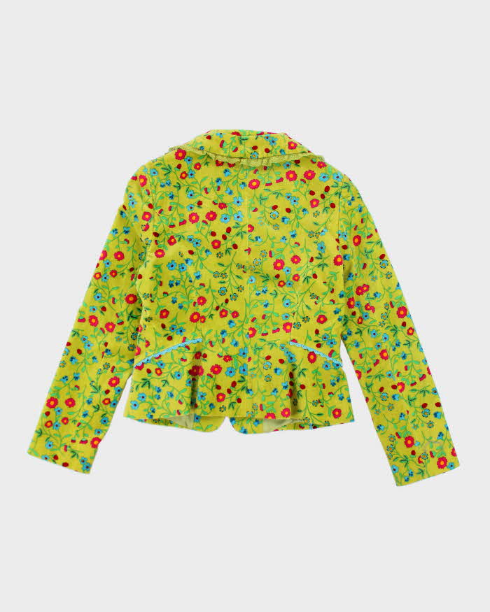 Vintage 90s Micmac Green Velvet Jacket - S