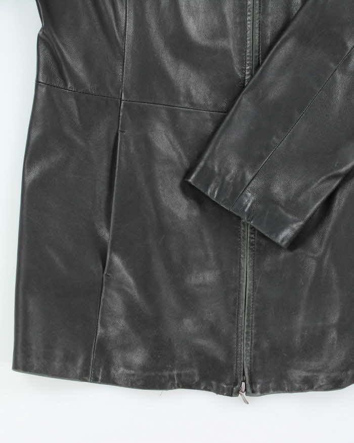 Vintage Y2K Women's Danier Lined Leather Zip Up Jacket - XL