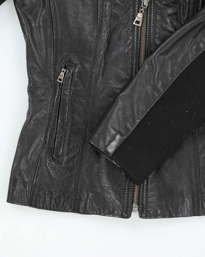 Vintage Y2K Danier Women's Slim Fit Leather Biker Jacket - XS