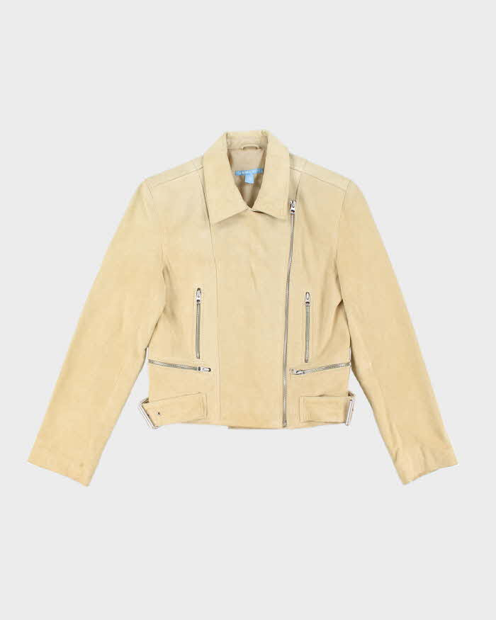 Vintage Y2k 00s Smartset Suede Biker Jacket - S