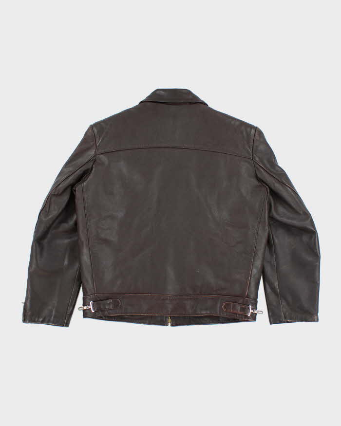 Vintage 80's Cohung Heavyweight Cropped Leather Jacket - M