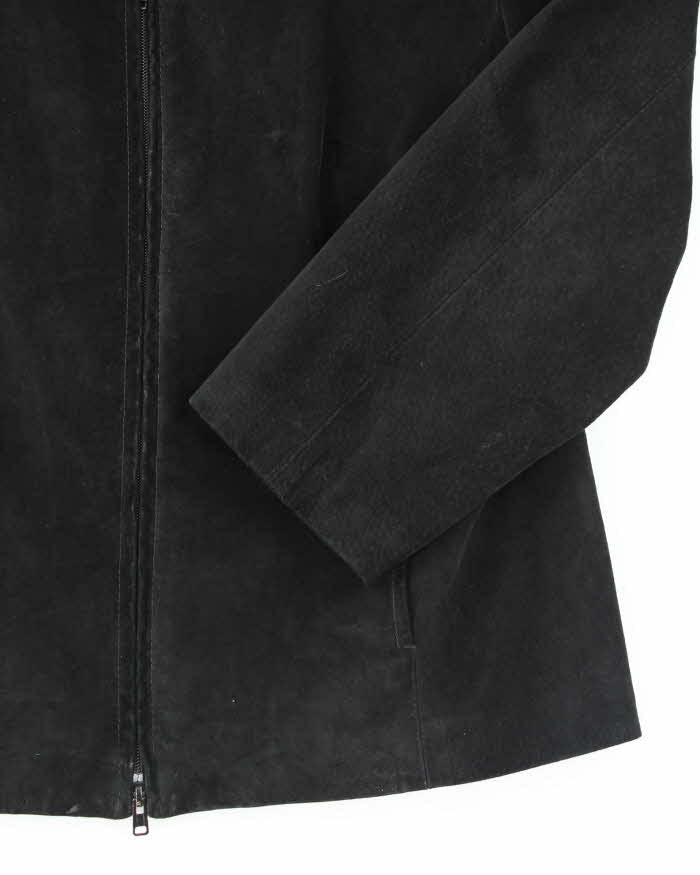 Vintage Danier Black Suede & Leather Jacket - L