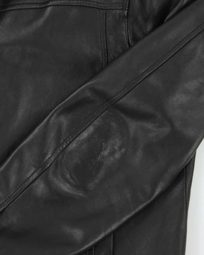 Vintage Y2K Danier Zip Up Leather Harrington Jacket - L