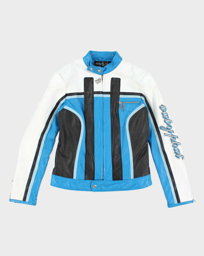 Vintage Y2k 00s Baby Phat Motorcycle Leather Jacket - M