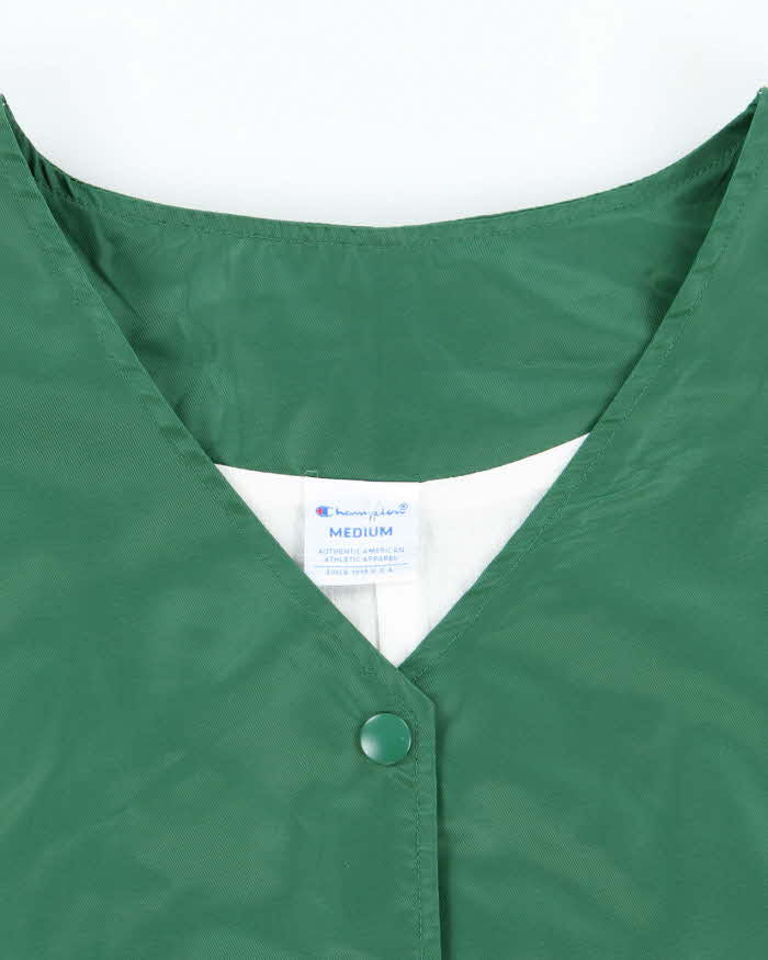 Vintage Women's Champion Cropped V-Neck Coach Jacket - M