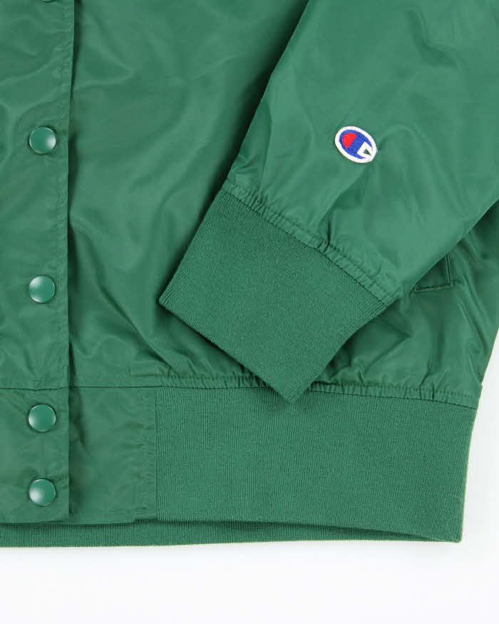 Vintage Women's Champion Cropped V-Neck Coach Jacket - M