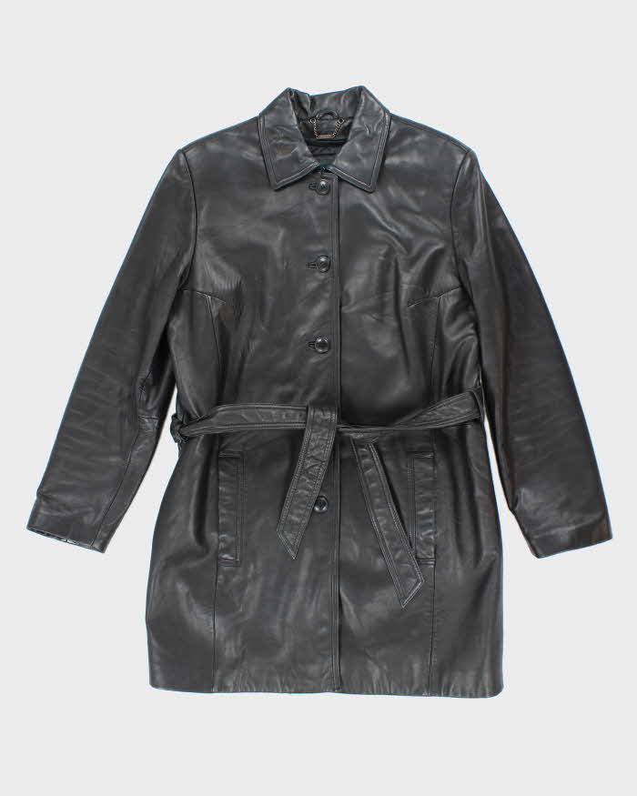 Vintage Danier Long Leather Jacket - XL