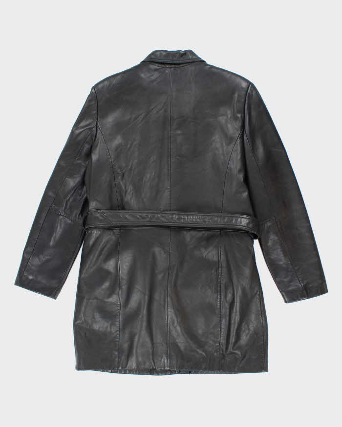 Vintage Danier Long Leather Jacket - XL