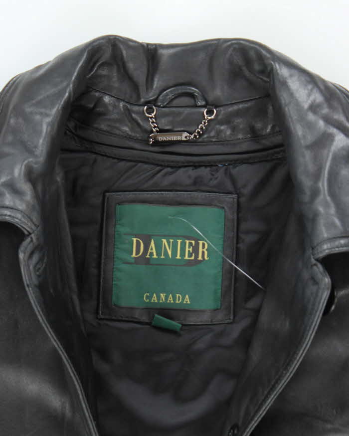 Vintage Danier Long Leather Jacket - XL