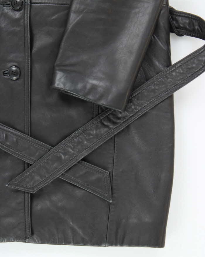 Vintage Danier Long Leather Jacket - XL