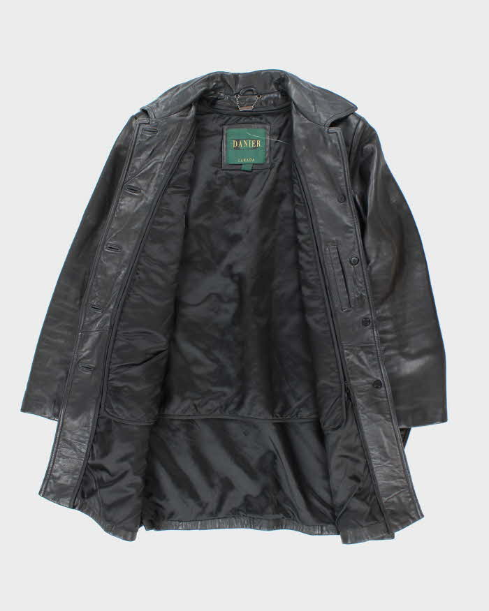 Vintage Danier Long Leather Jacket - XL