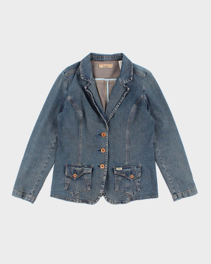 Vintage Y2k 00s Levi's Denim Blazer Jacket L - Main Image