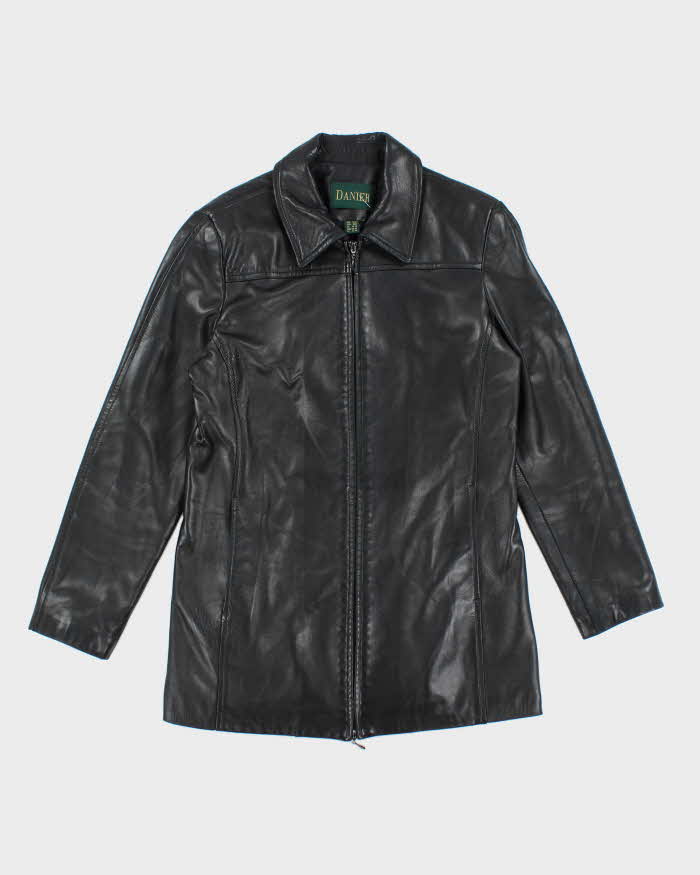 Vintage Danier Long Leather Jacket - L