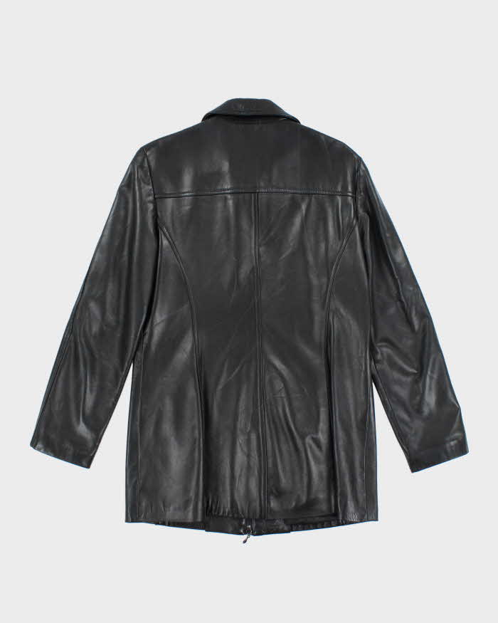 Vintage Danier Long Leather Jacket - L