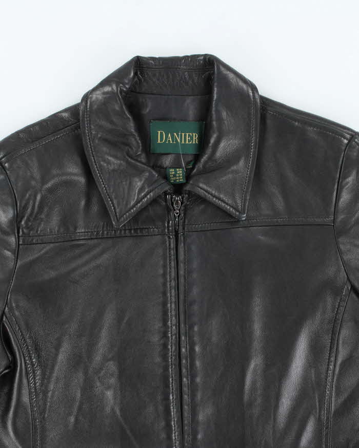 Vintage Danier Long Leather Jacket - L