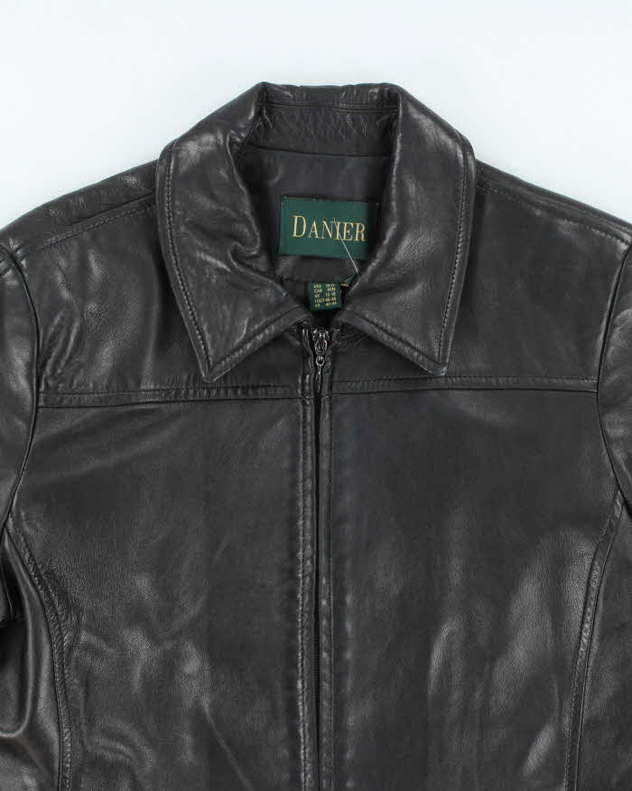 Vintage Danier Long Leather Jacket - L