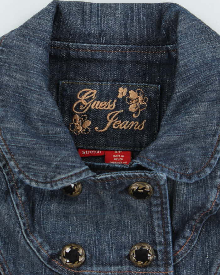 Vintage Y2k 00s Guess Jeans Short Sleeve Denim Jacket - S