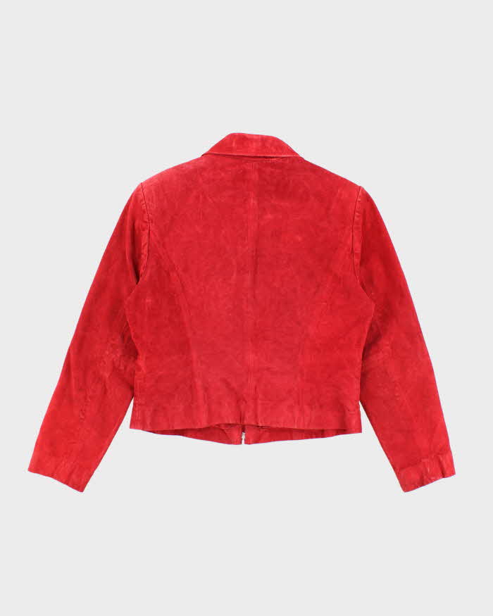 Vintage Cold Water Creek Red Suede Jacket - M