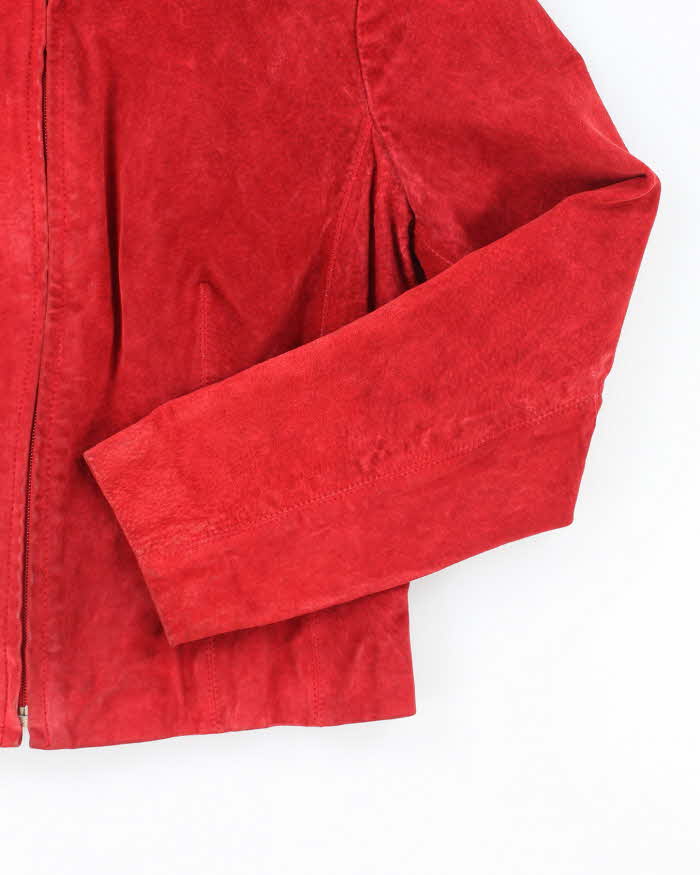 Vintage Cold Water Creek Red Suede Jacket - M