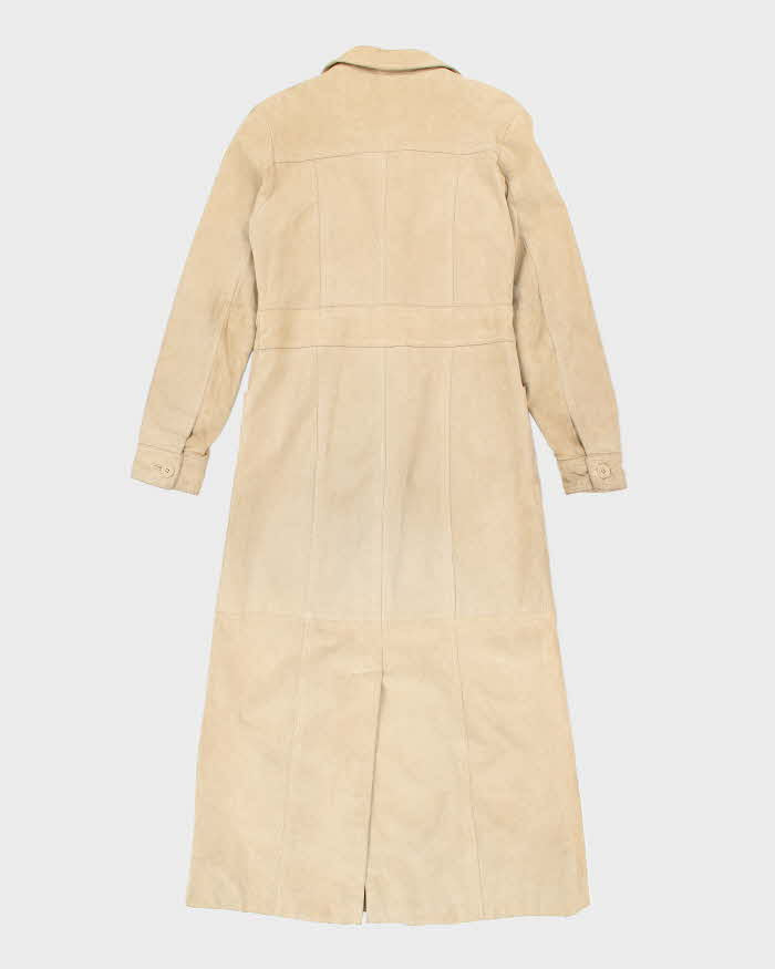 Vintage 90s Le Chateau Long Suede Jacket - S