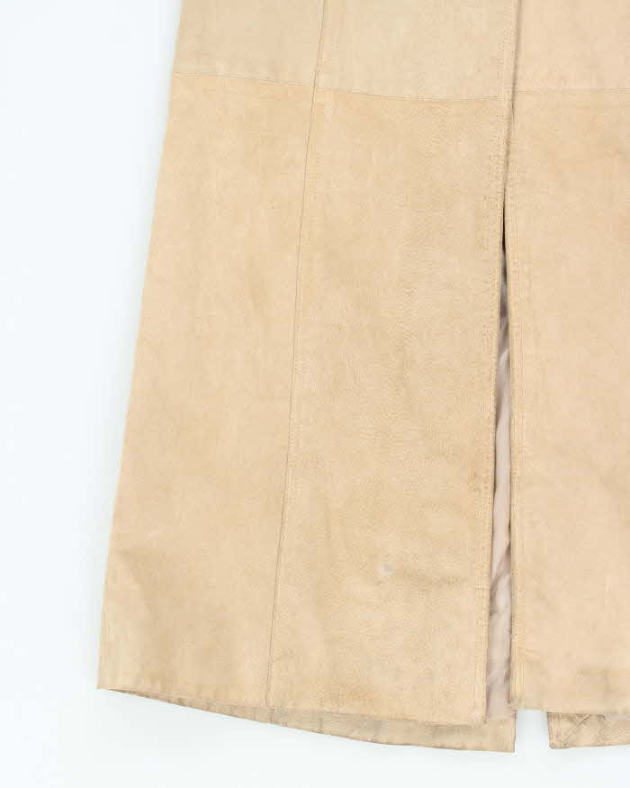 Vintage 90s Le Chateau Long Suede Jacket - S