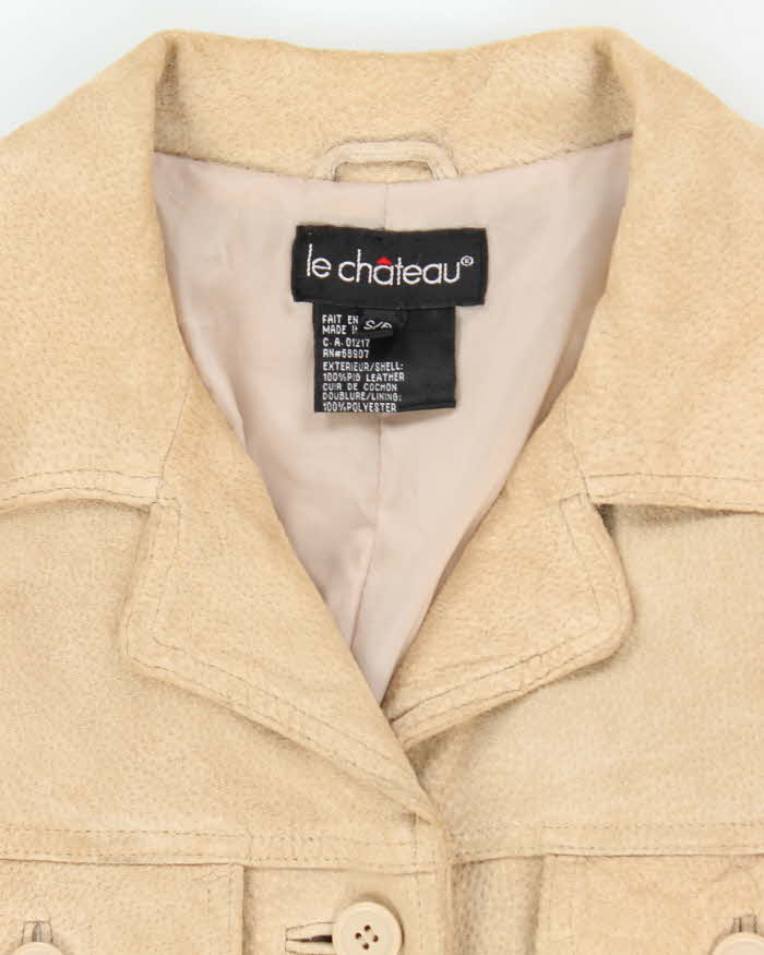 Vintage 90s Le Chateau Long Suede Jacket - S