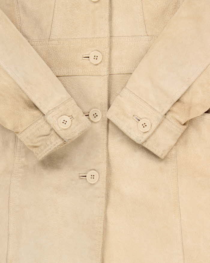 Vintage 90s Le Chateau Long Suede Jacket - S