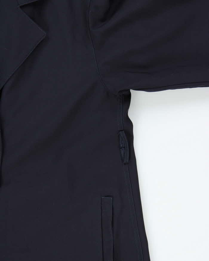 Vintage 1980s Women's Jaeger Wool Navy Oversized Overcoat - L