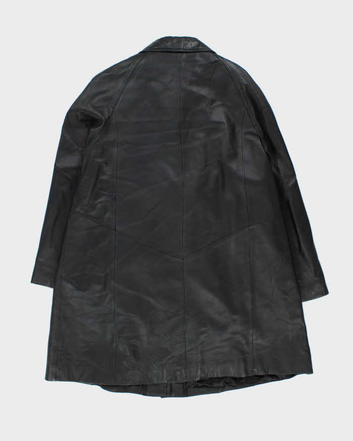 Vintage Y2K 00s Women's Danier Oversized Leather Mac - M