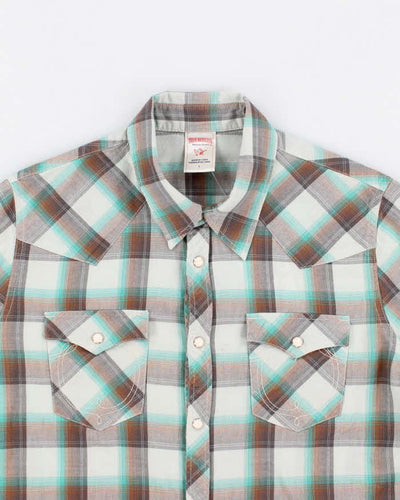 Woman's True Religion Checked Button Up Shirt - M